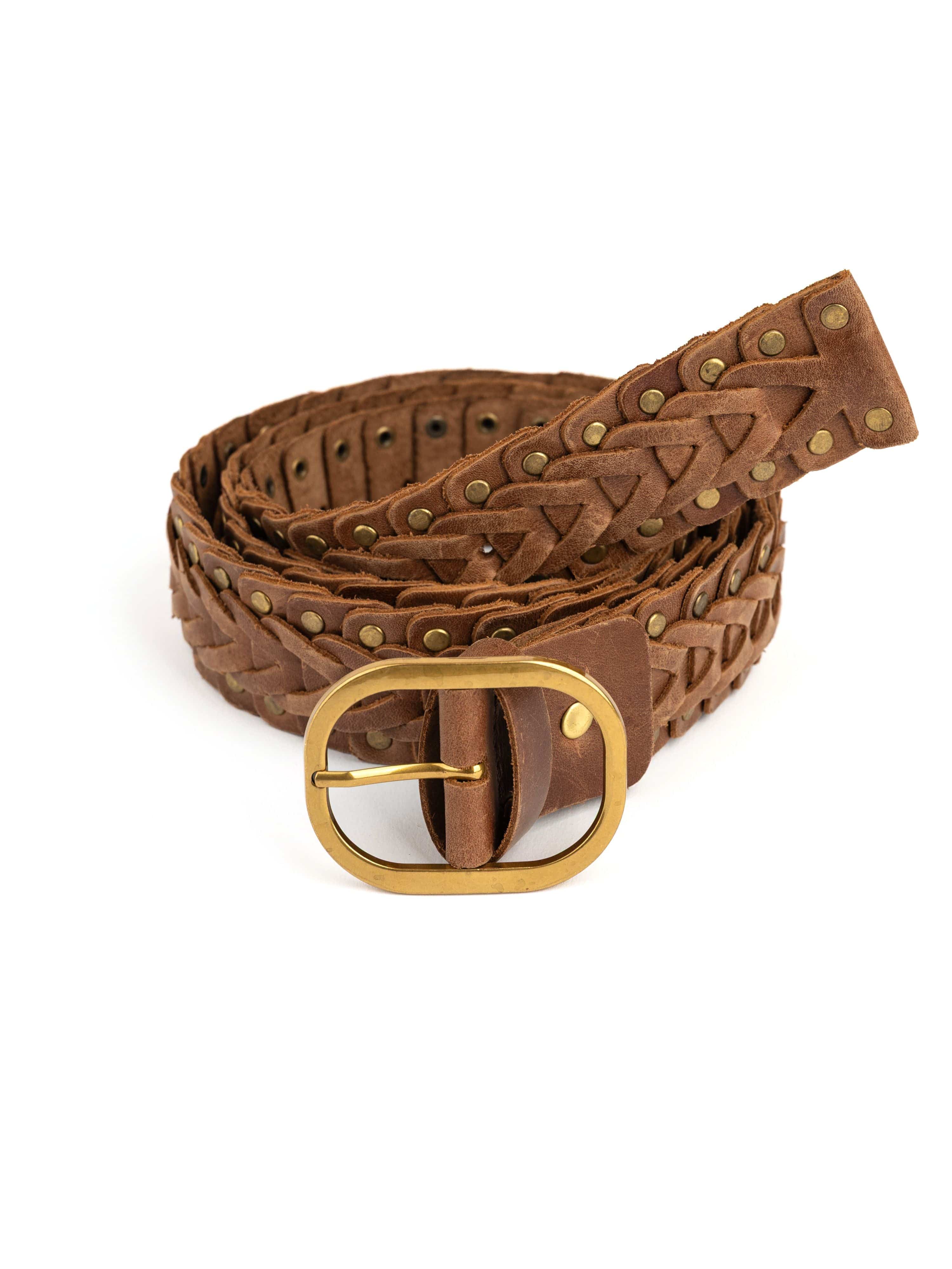 Alba Studded Belt – Genuine Leather - Image 4