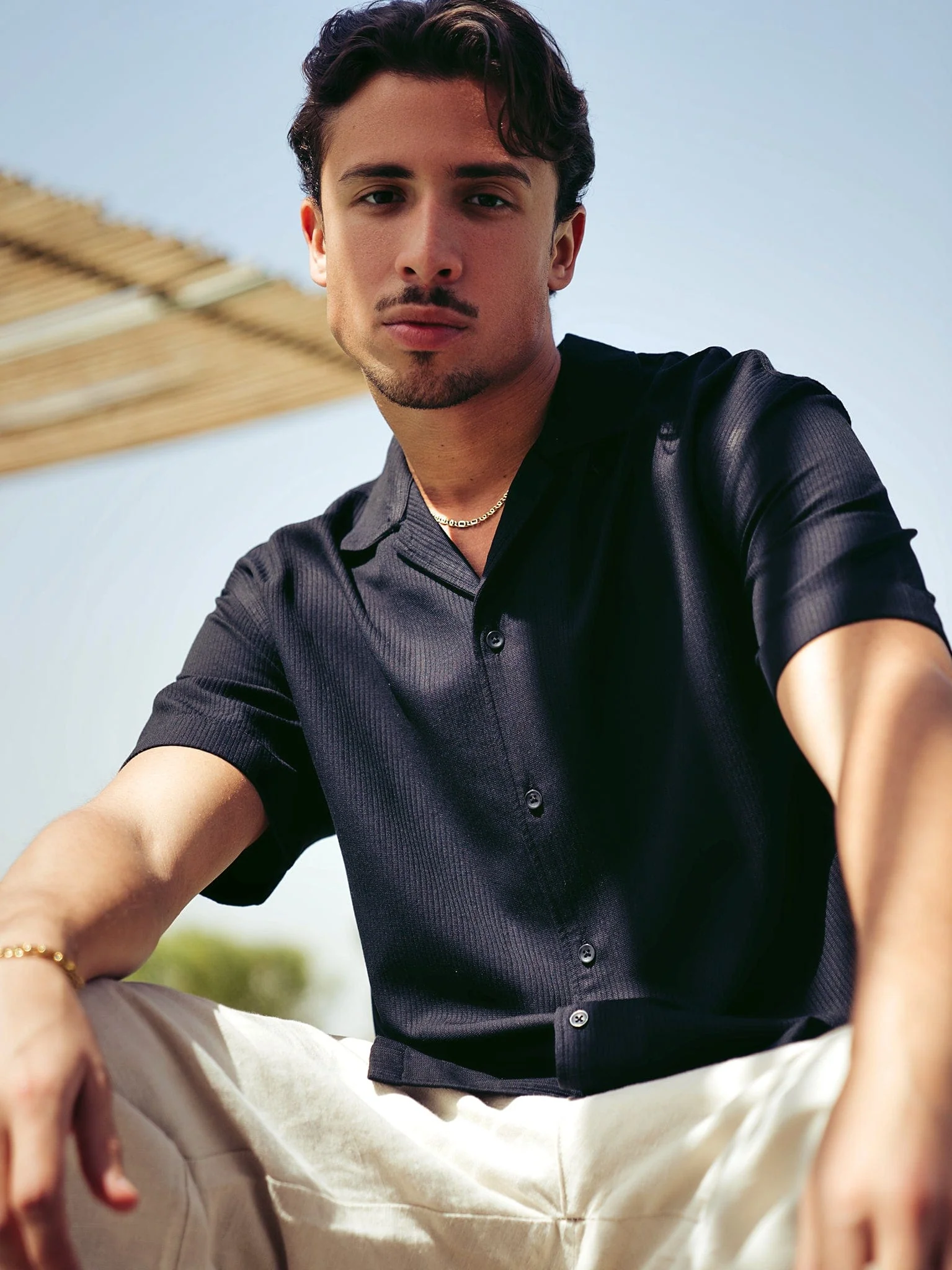 Buttoned Ribbed Shirt - Image 4