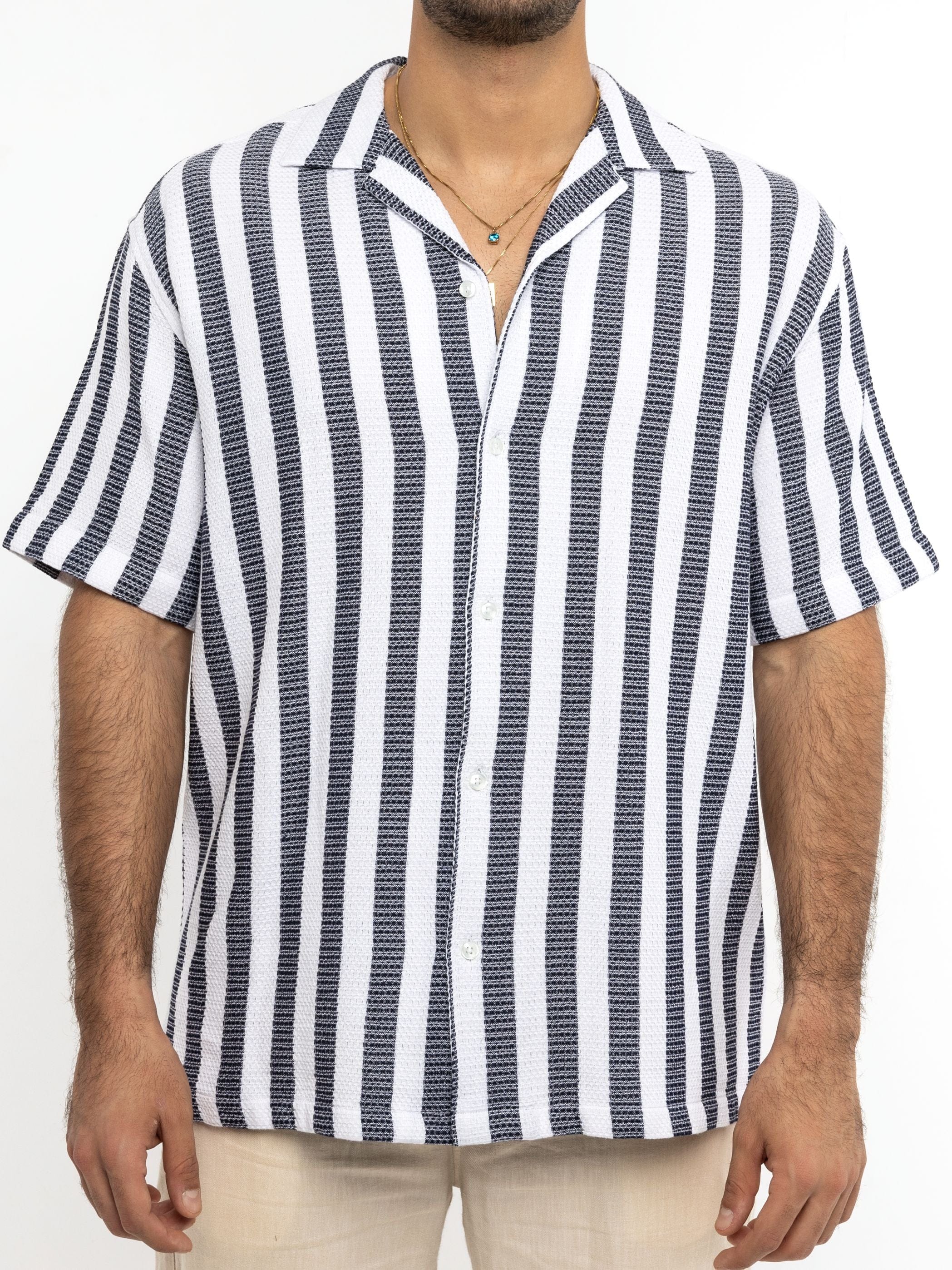 Buttoned Striped Shirt - Image 3