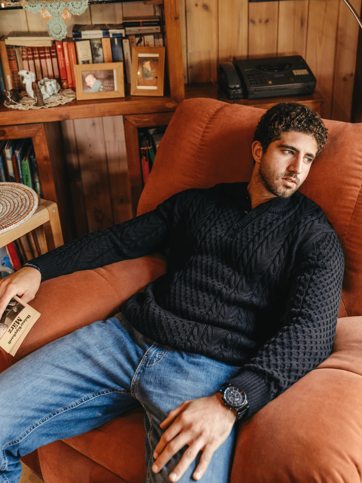 Cable-Knit Sweater