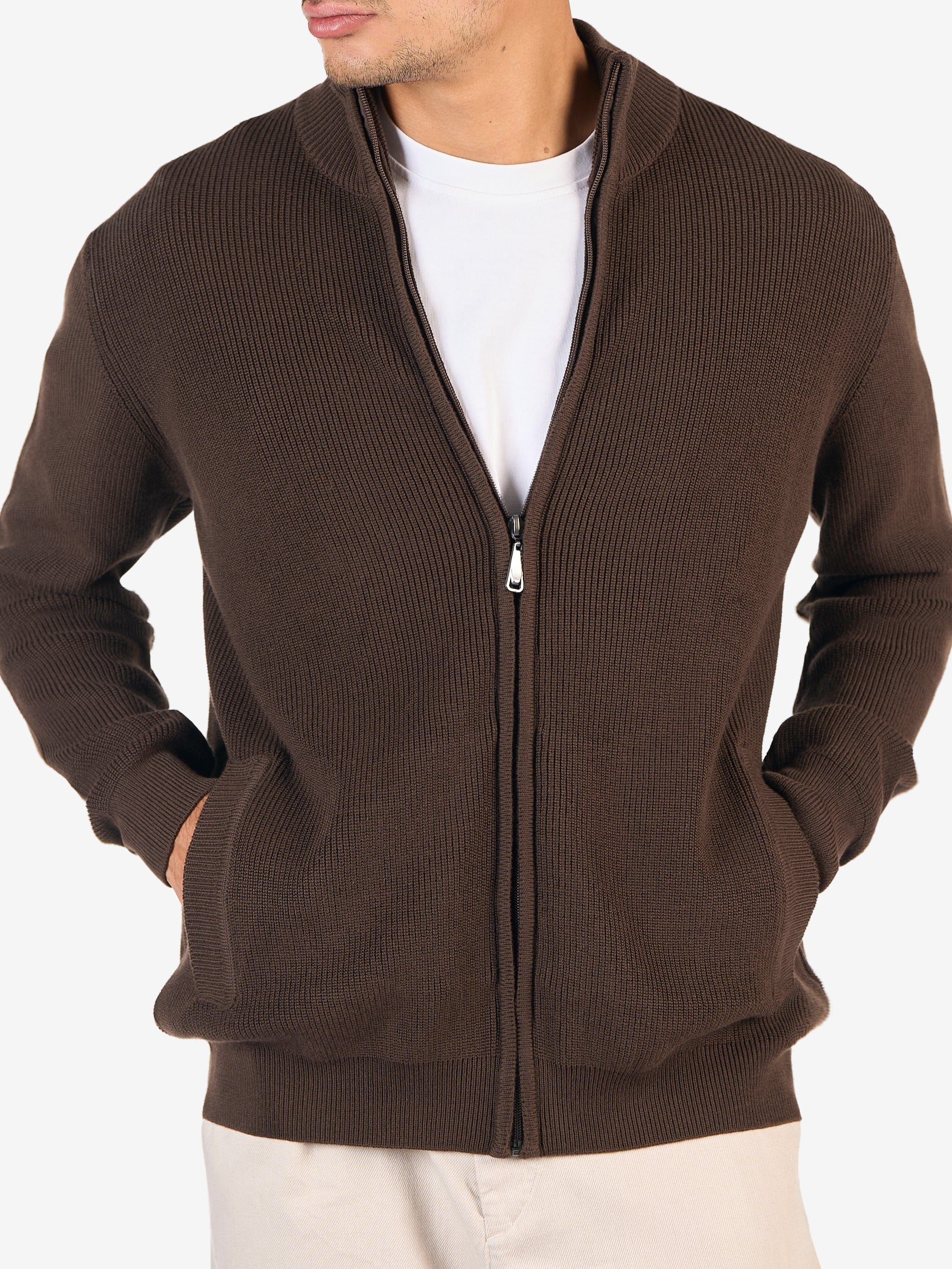 Full-Zip Knit Sweater - Image 3