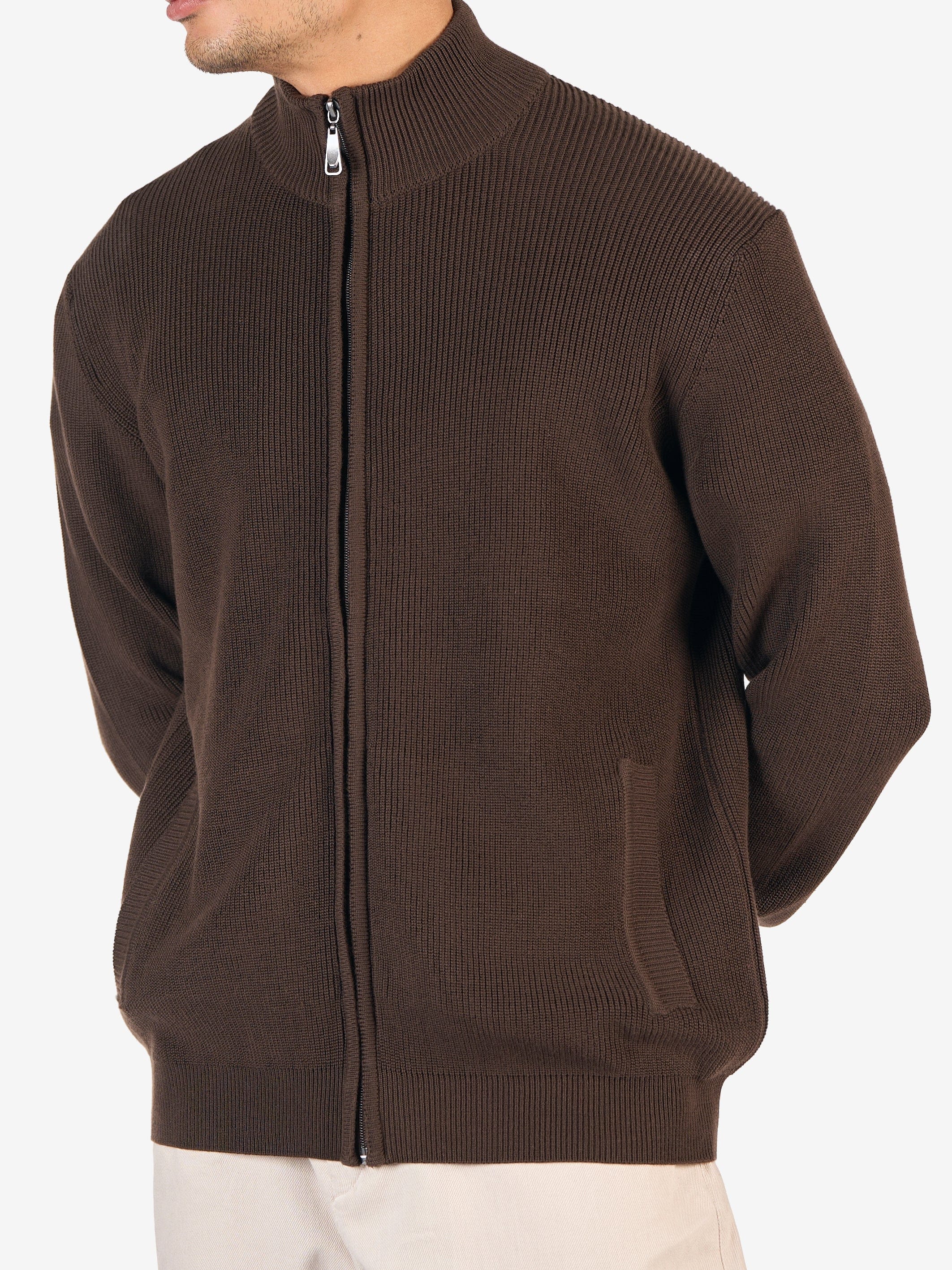 Full-Zip Knit Sweater - Image 4