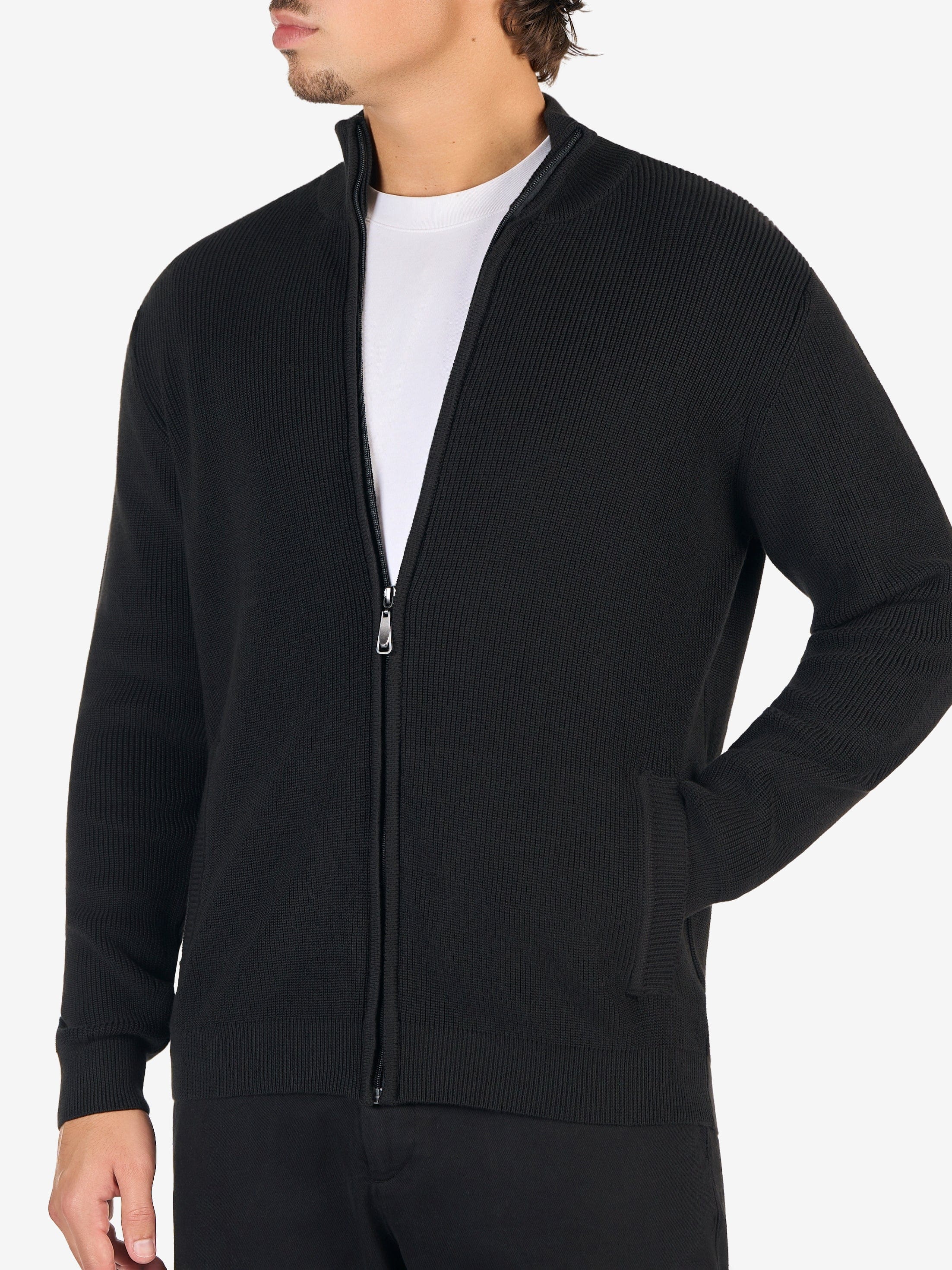 Full-Zip Knit Sweater - Image 6