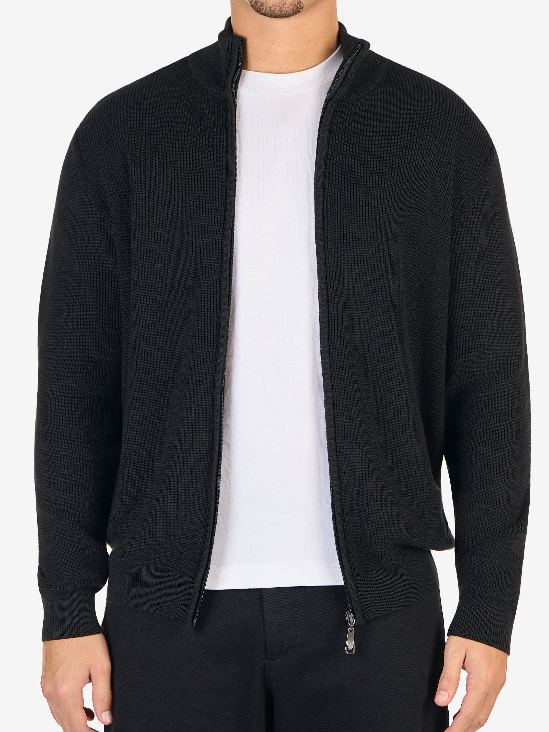 Full-Zip Knit Sweater - Image 7