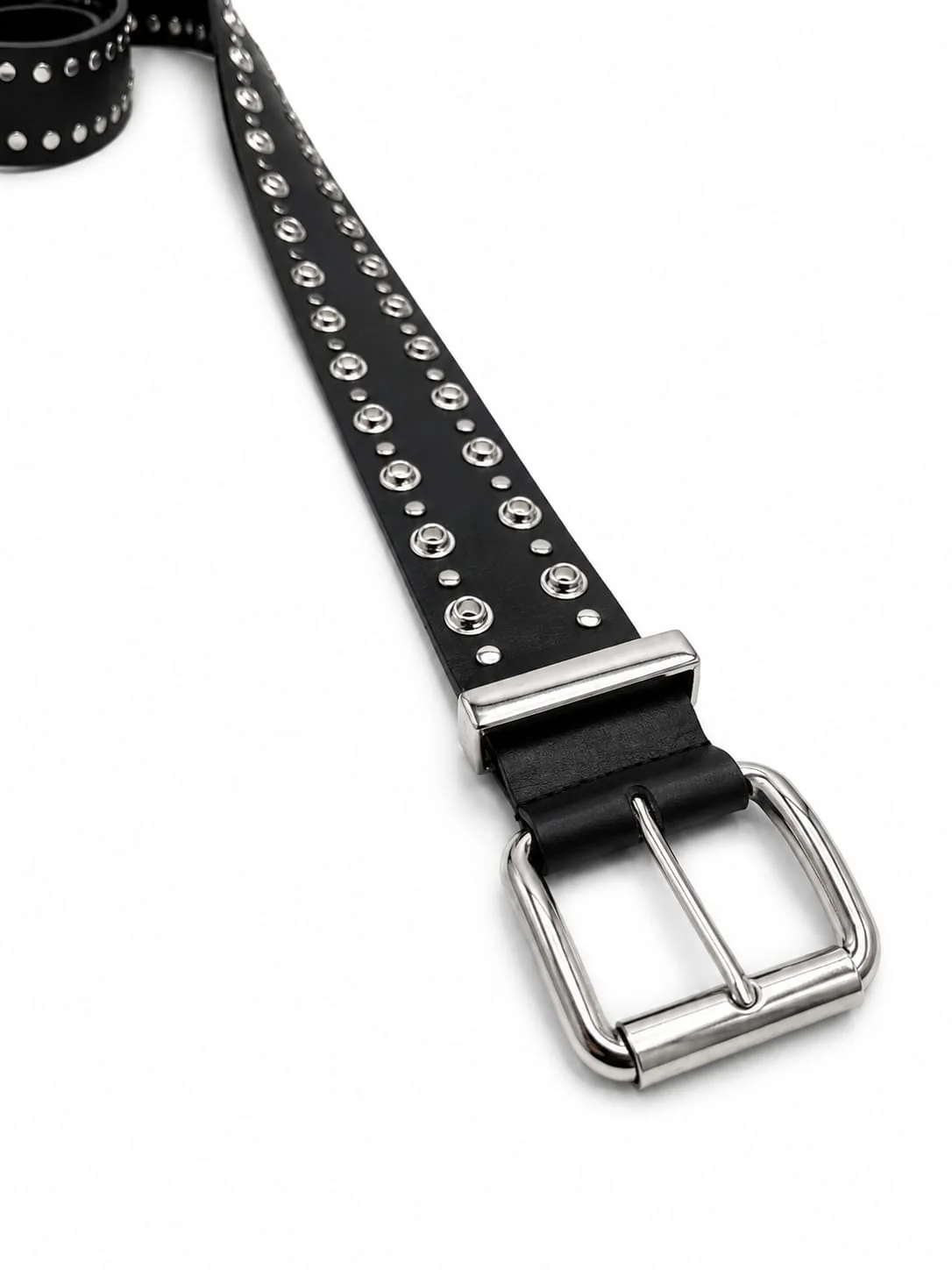 Midnight Stud Belt – Genuine Leather - Image 2