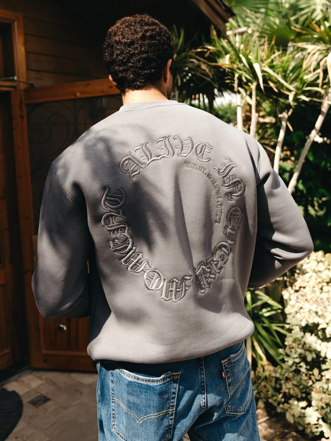 Oversized Embroidered Crew Neck - Image 3