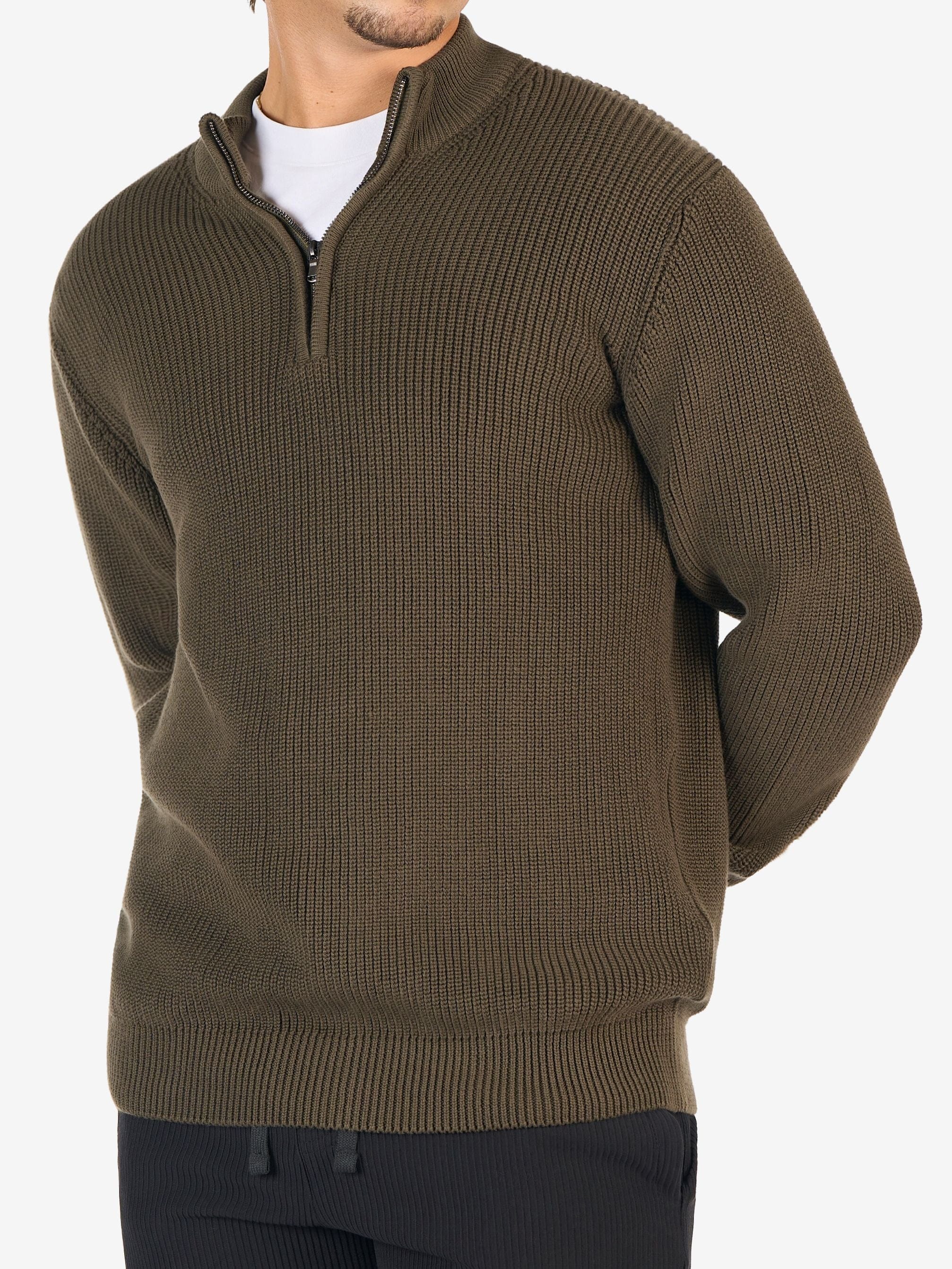 Quarter-Zip Knit Sweater - Image 3