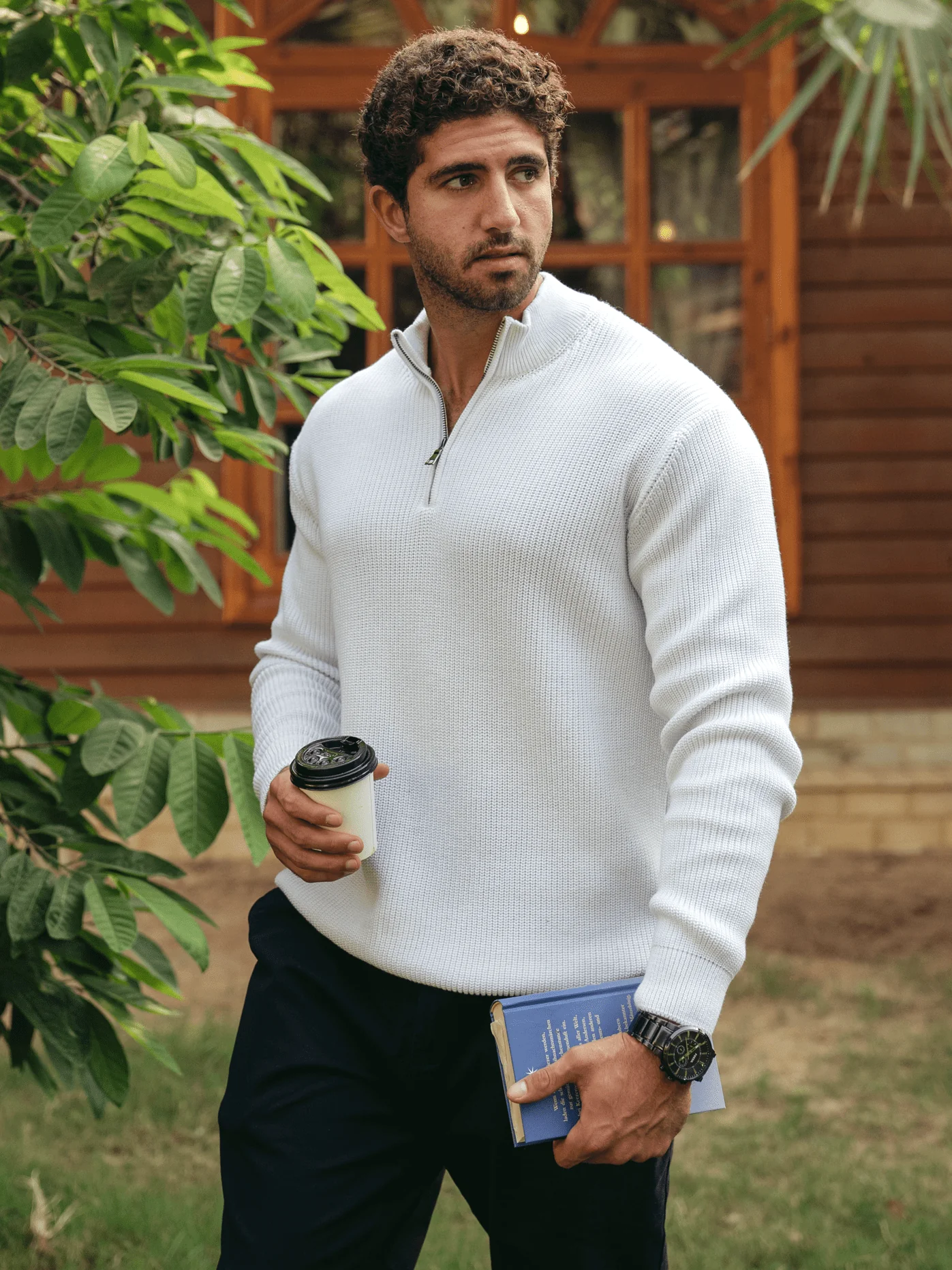 Quarter-Zip Knit Sweater - Image 5
