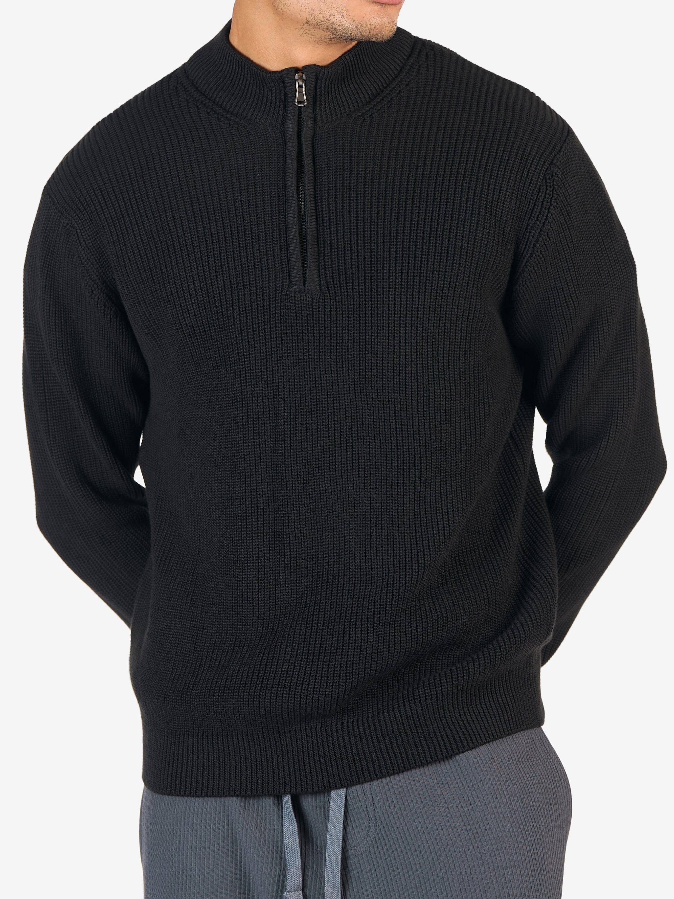 Quarter-Zip Knit Sweater - Image 8