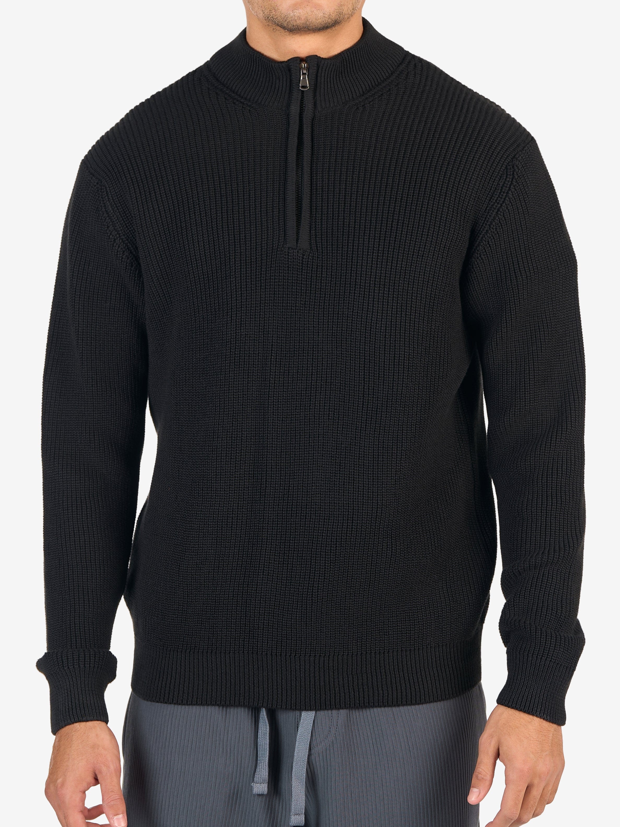 Quarter-Zip Knit Sweater - Image 9