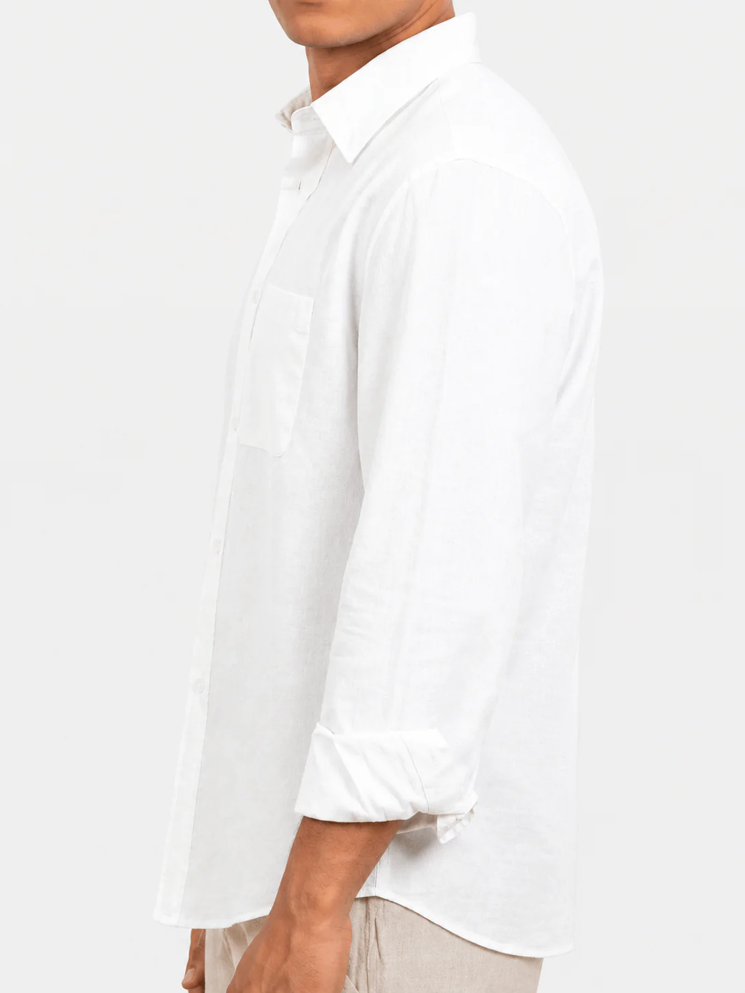 Relaxed Fit Linen Shirt - Image 6