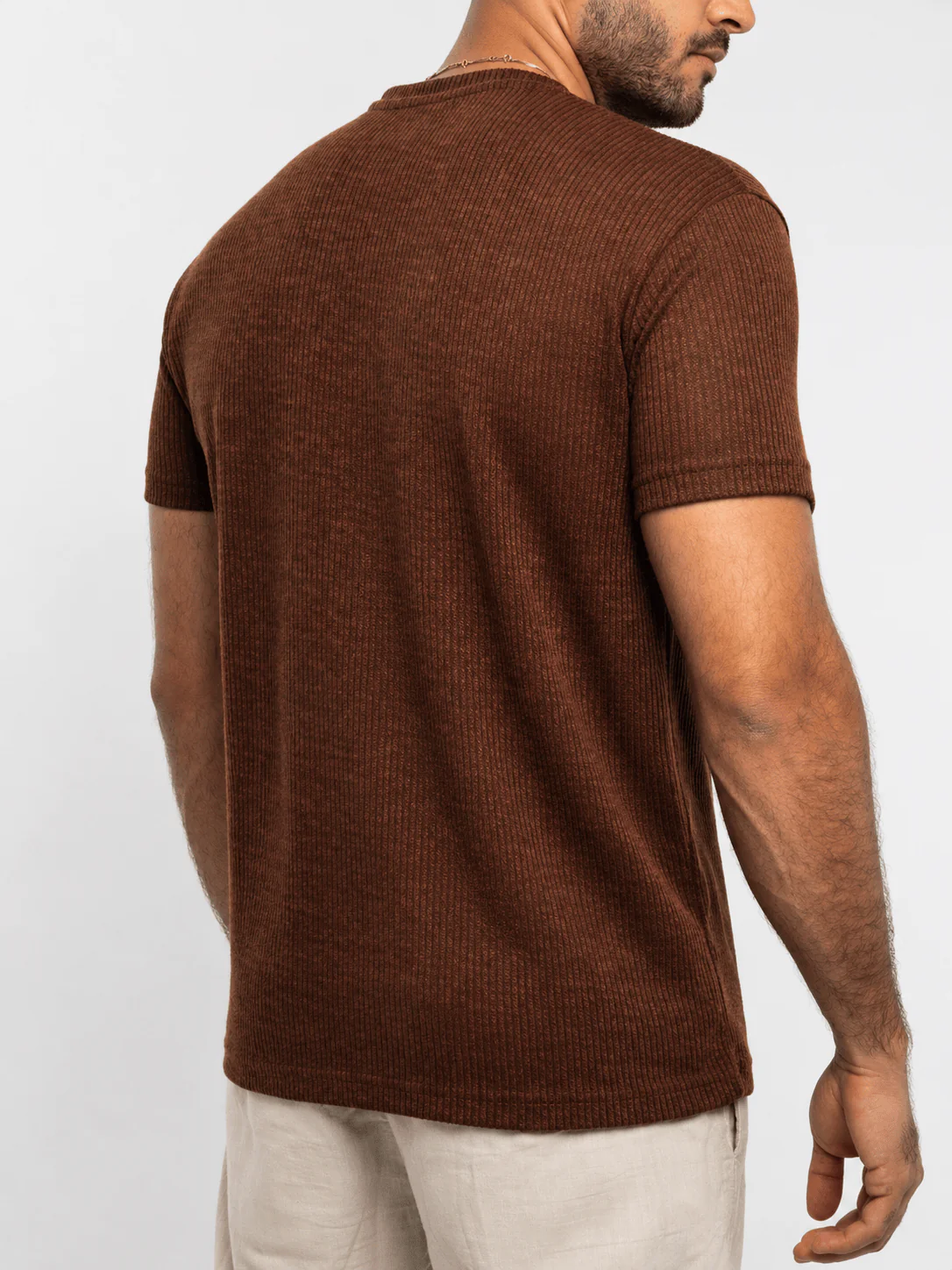 Ribbed Knit T-Shirt - Image 10