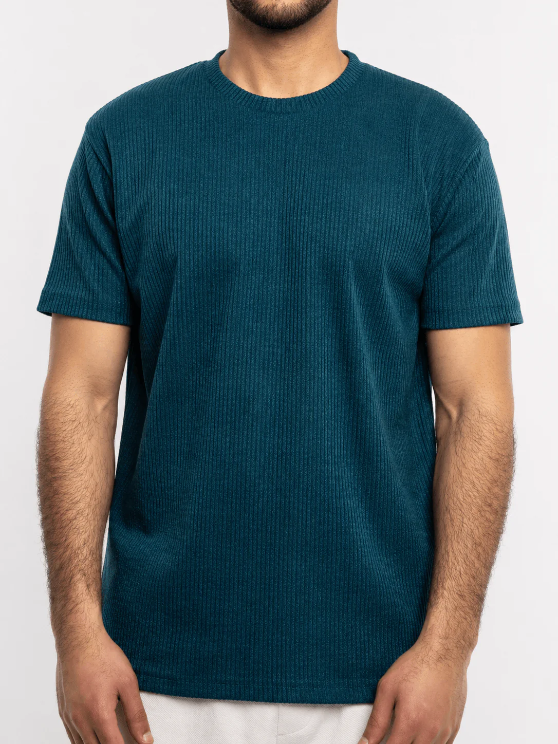 Ribbed Knit T-Shirt - Image 12