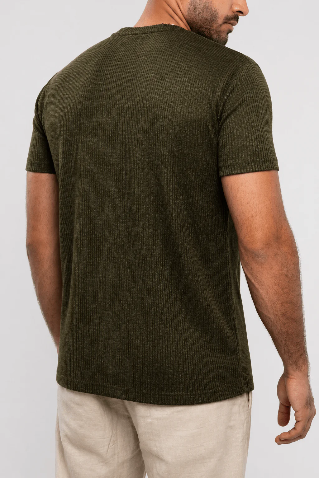Ribbed Knit T-Shirt - Image 15