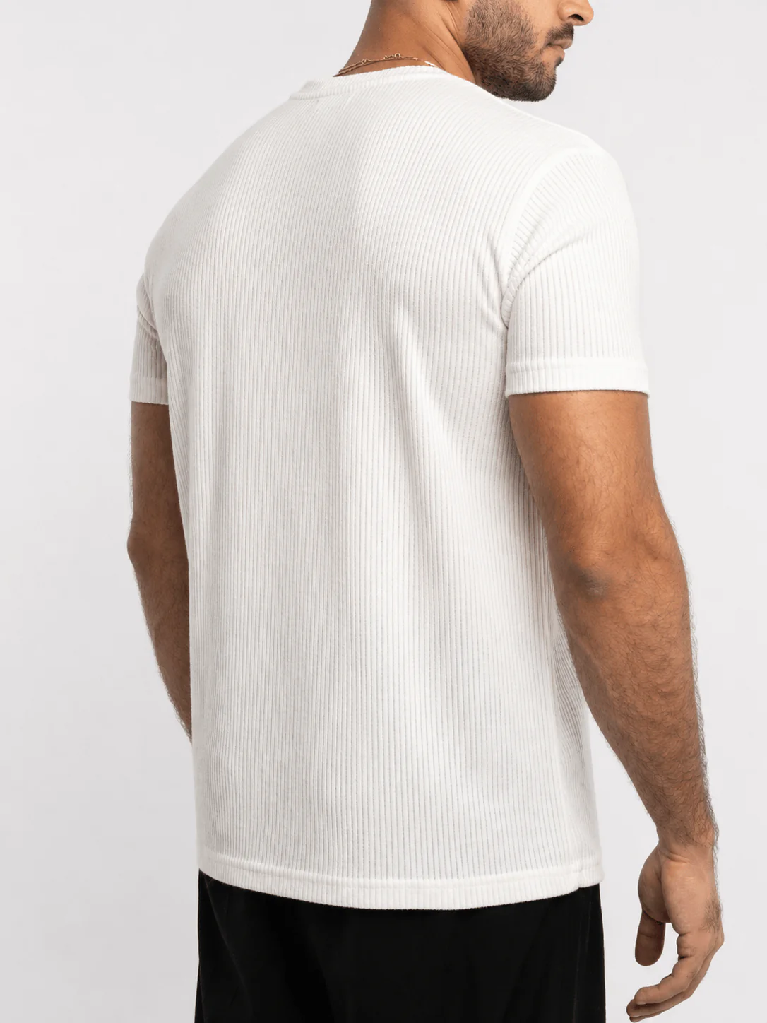 Ribbed Knit T-Shirt - Image 3