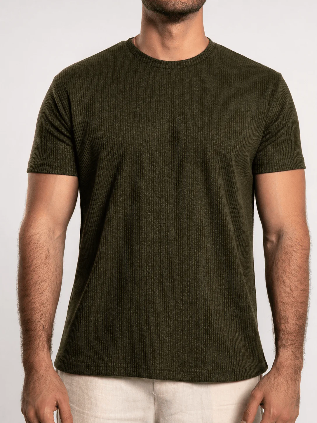 Ribbed Knit T-Shirt - Image 5