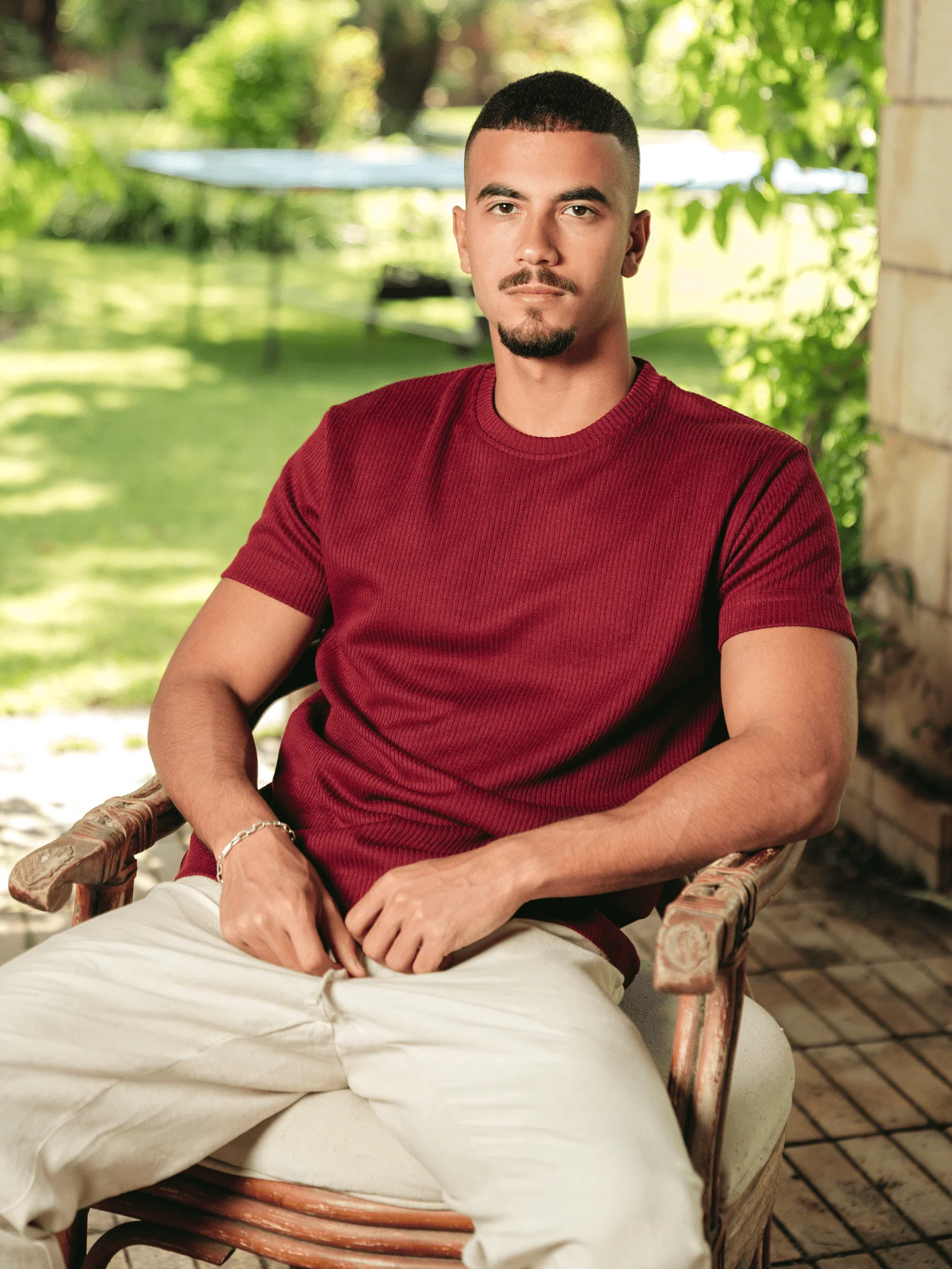 Ribbed Knit T-Shirt - Image 7