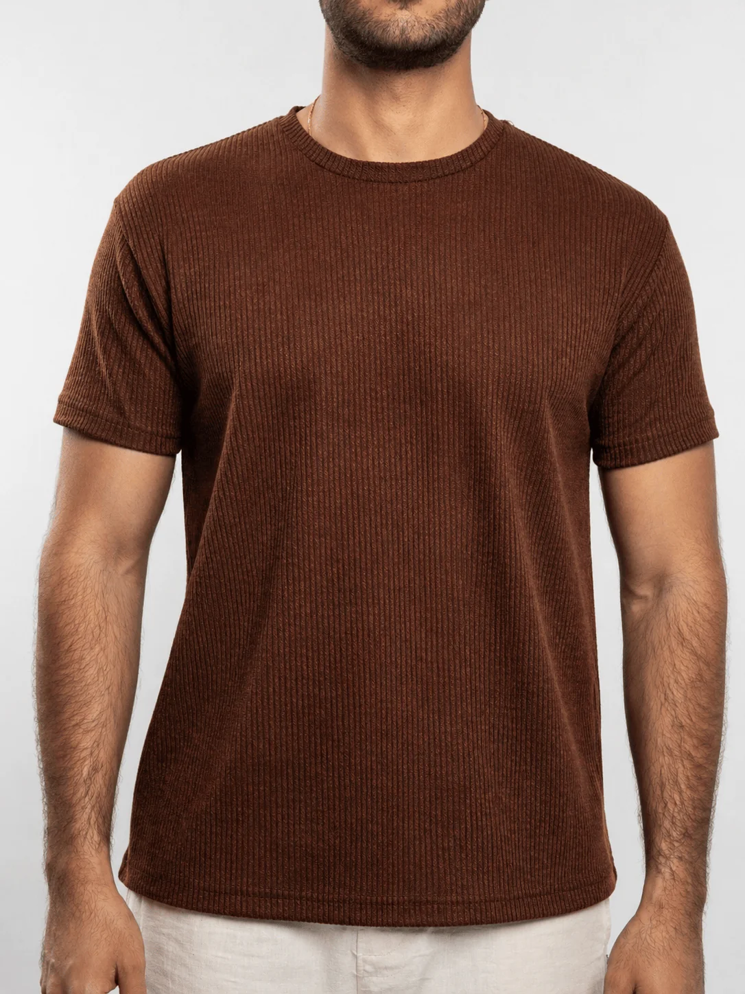 Ribbed Knit T-Shirt - Image 9