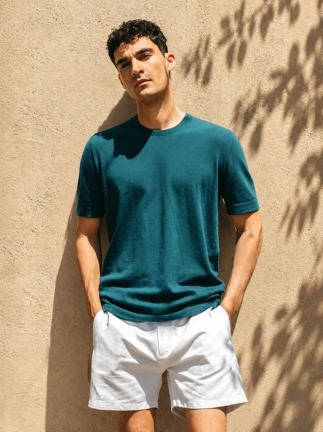 Round Neck Knit T-Shirt - Image 2