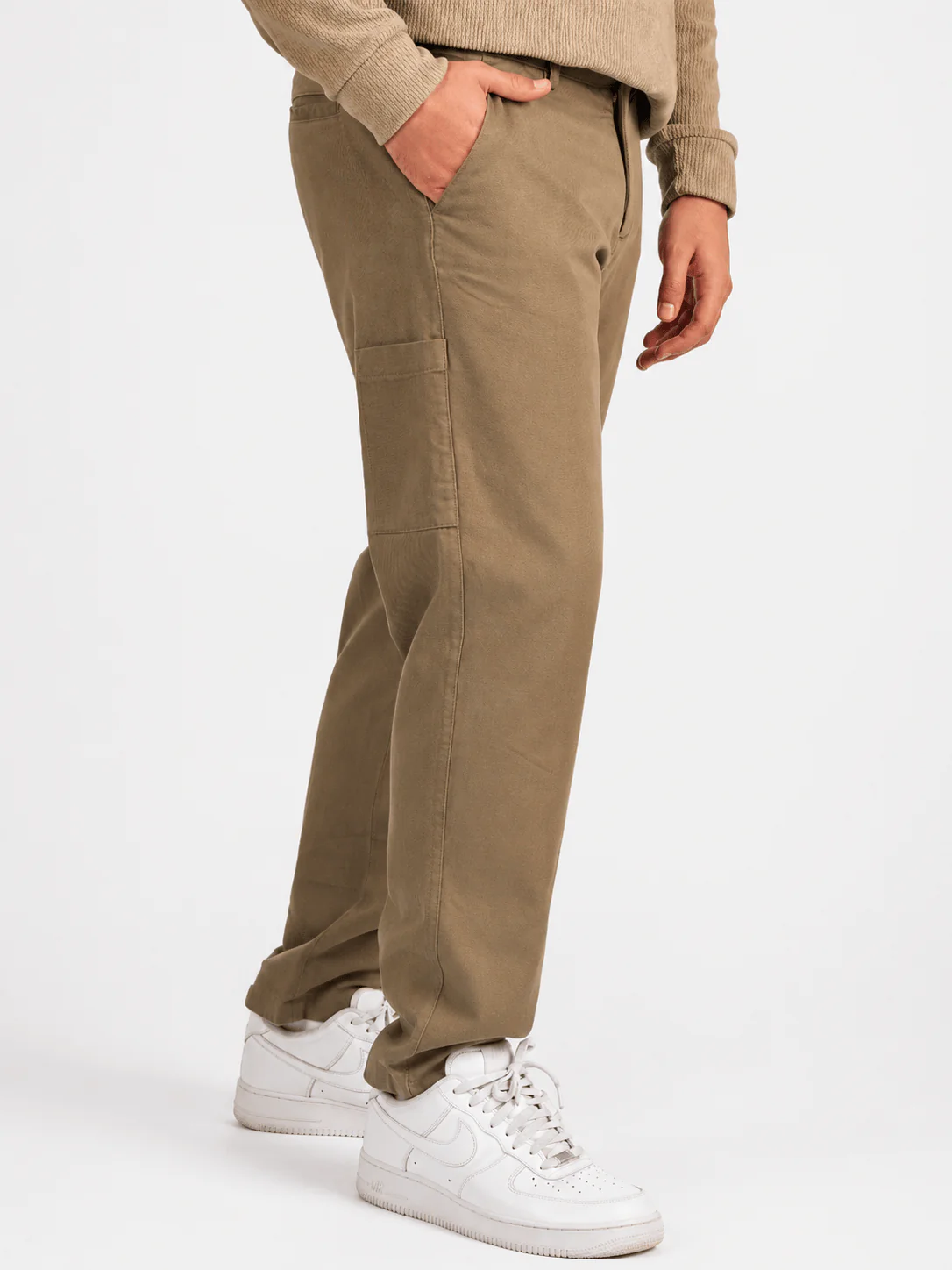 Straight-Fit Gabardine Pants