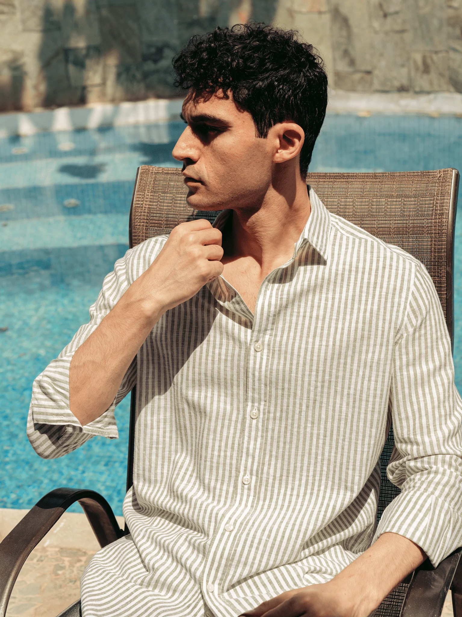 Striped Linen Shirt - Image 3