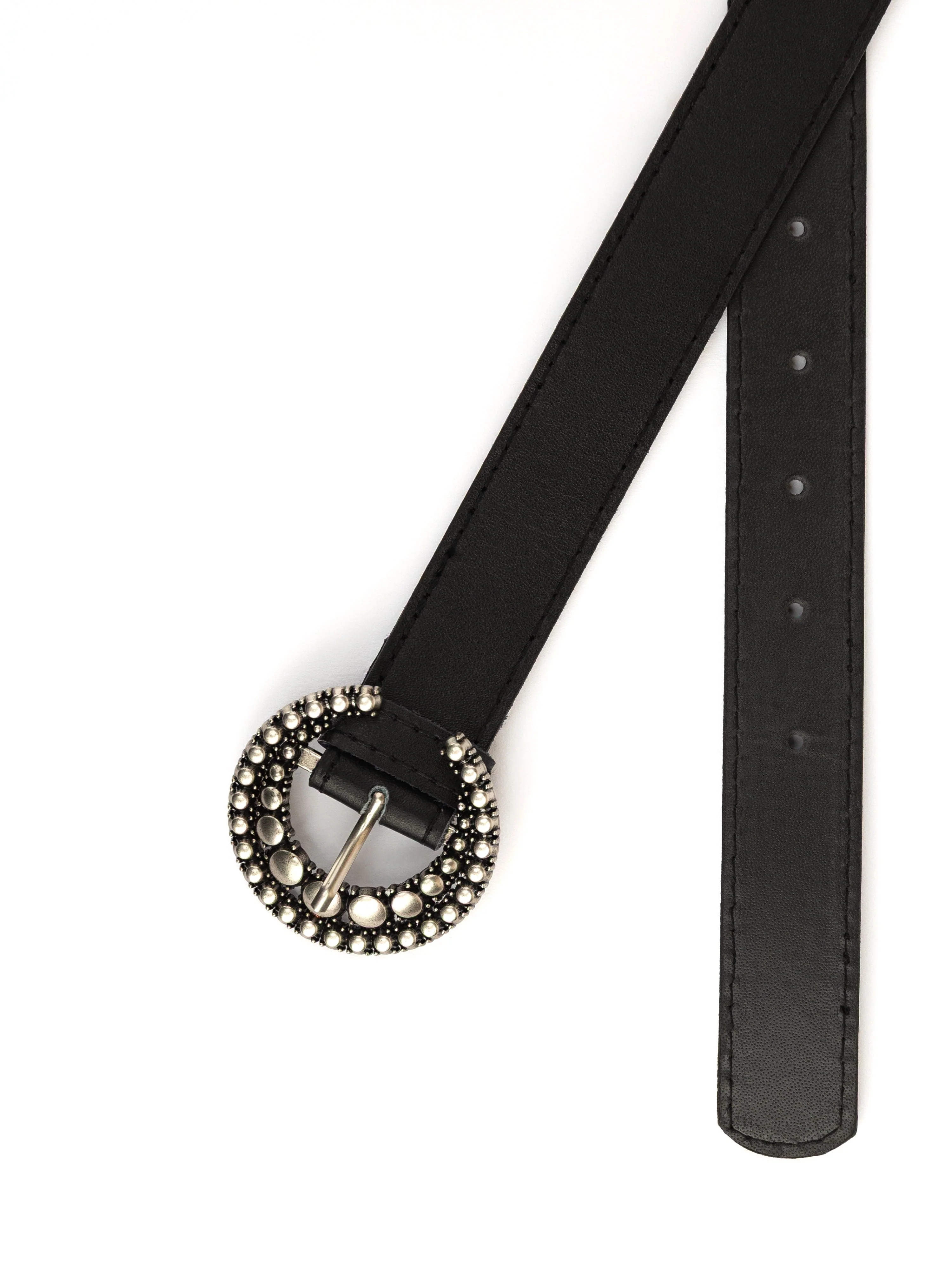 Vera Black Slim Belt – Genuine Leather - Image 3
